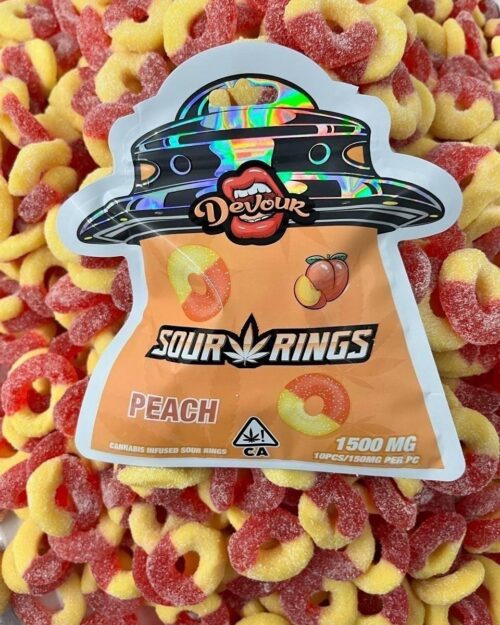 Devour 1500mg Sour Rings Gummies - Edibles > Gummies | Ganja Deals