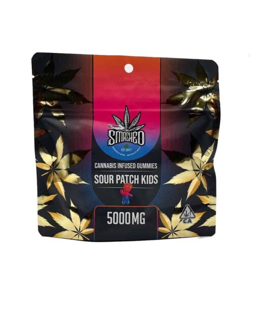 Smashed 5000mg Gummies Sour Patch Kids - Edibles > Gummies | Ganja Deals
