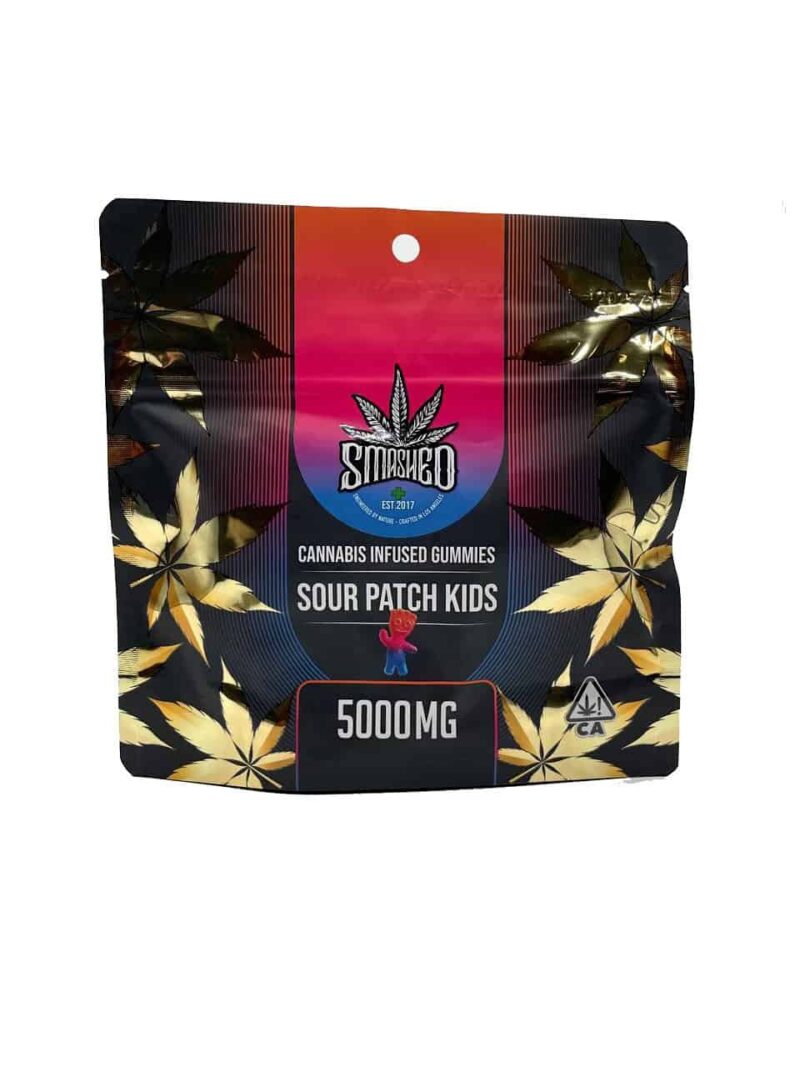 Smashed 5000mg Gummies Sour Patch Kids - Edibles > Gummies | Ganja Deals